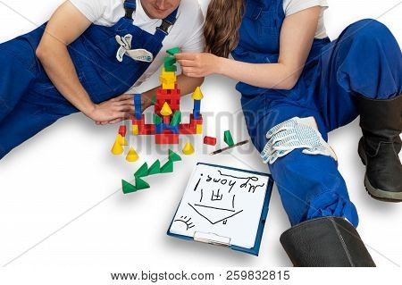 A Young Couple Plans To Build A House.