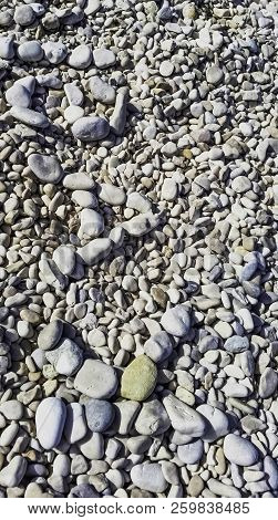 Pebbles On Croatian Beach - Podgora, Makarska Riviera, Dalmatia, Croatia