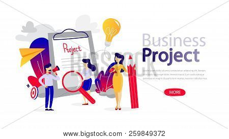 Business Project Horizontal Banner For Your Website.