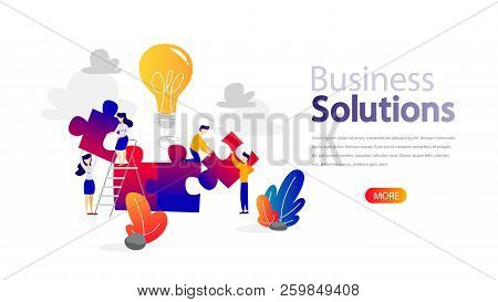 Business Solutions Horizontal Banner For Your Website.