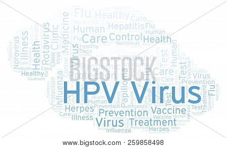 Hpv Virus Word Cloud, Made With Text Only