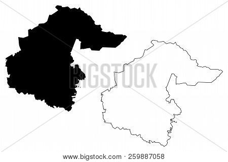 Tyumen Oblast (russia, Subjects Of The Russian Federation, Oblasts Of Russia) Map Vector Illustratio