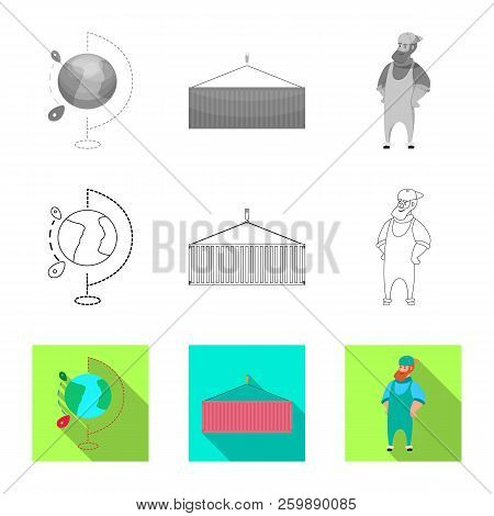 Vector Design Of Goods And Cargo Icon. Collection Of Goods And Warehouse Vector Icon For Stock.