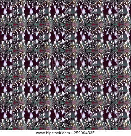 Psychedelic Mushrooms Psilocybe Mexicana Seamless Pattern Background