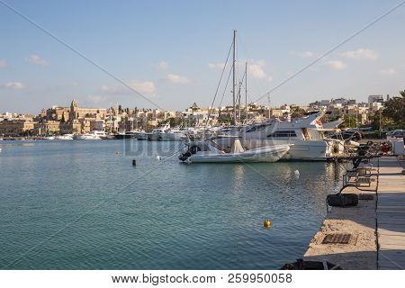 City Streets And Urban View. Cars, Boats, Peoples And Architecture. Travel Photo 2018.