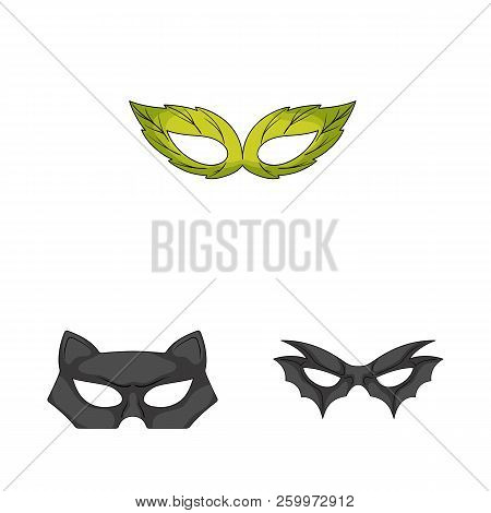 Vector Design Of Hero And Mask Logo. Collection Of Hero And Superhero Vector Icon For Stock.