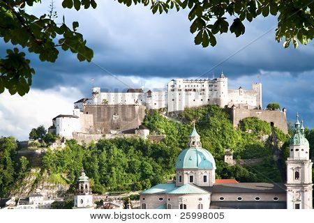 Veiw na Salzburg, Salzburg, Rakousko, 2010