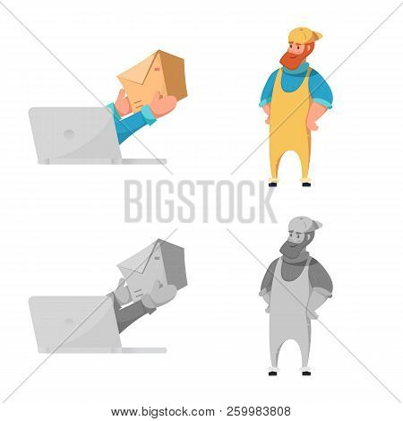 Vector Design Of Goods And Cargo Logo. Set Of Goods And Warehouse Stock Vector Illustration.