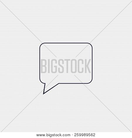 Speech Bubbe Icon, Vector Illustration. Flat Icon