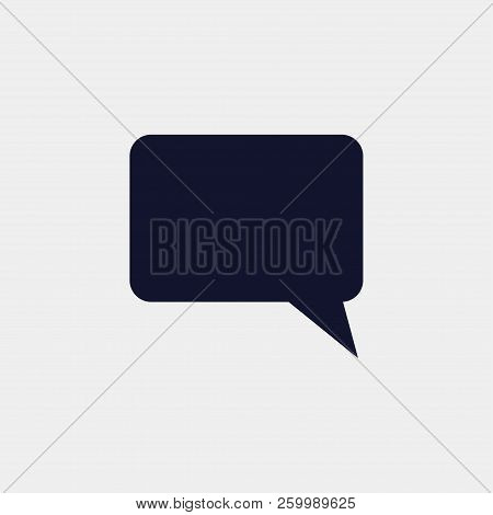 Speech Bubbe Icon, Vector Illustration. Flat Icon