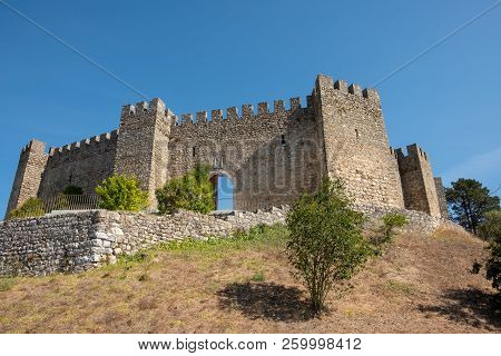Pombal, Portugal - September 22, 2018 : Exterior Of The Pombal Castle Leiria District, Portugal