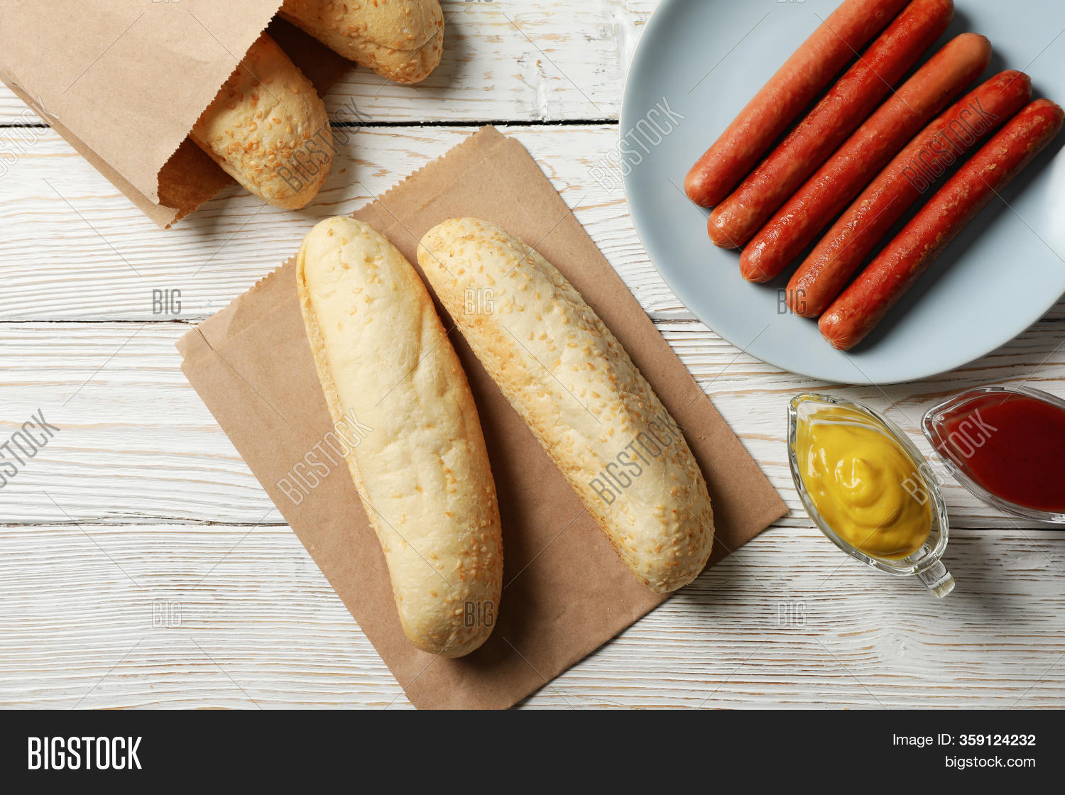 Ingredients Hot Dog On Image & Photo (Free Trial) Bigstock