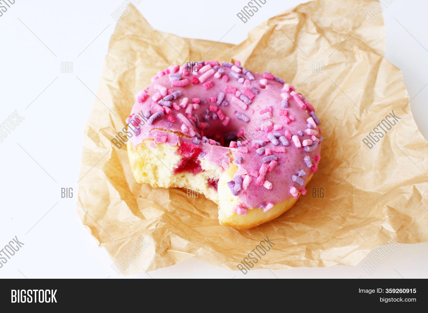 Pink Icing Doughnut Image & Photo (Free Trial) Bigstock