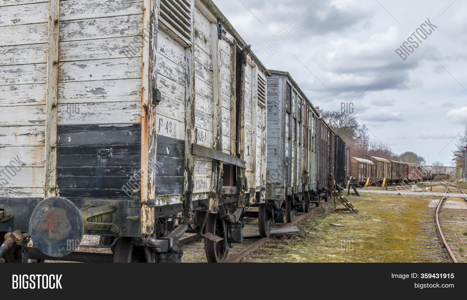 wooden train carriages