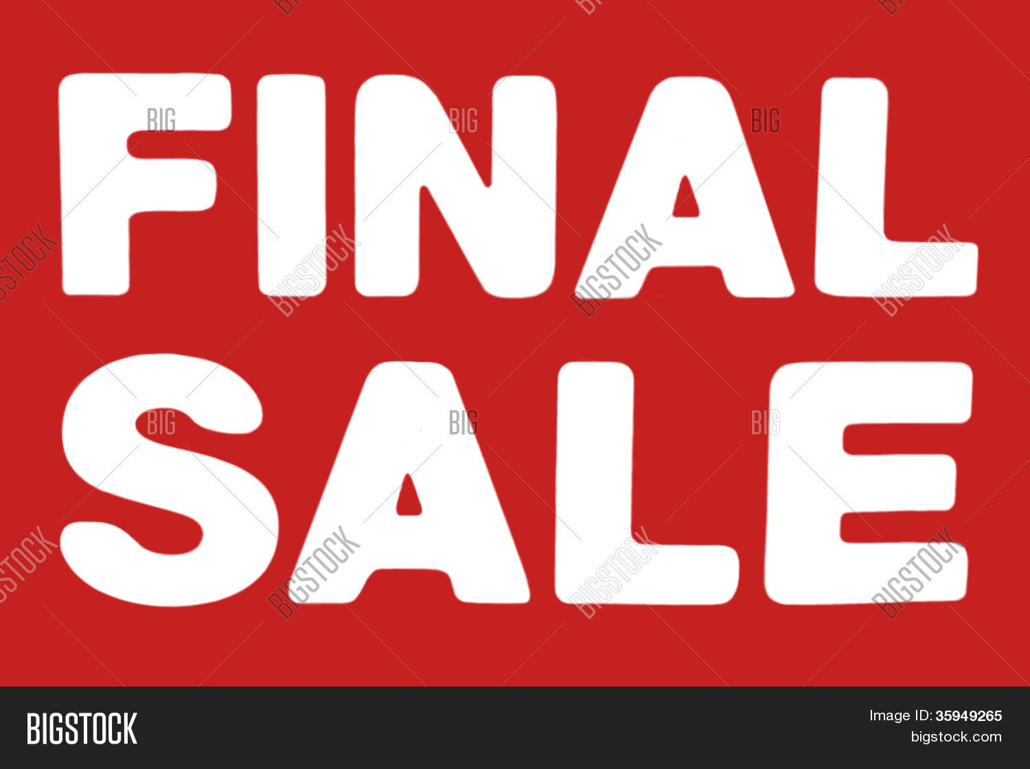 Final Sale Sign Image & Photo | Bigstock