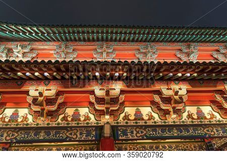 teng wang pavilion in nan chang jiang xi province China at night