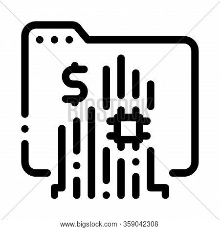 Memory Card Icon Vector. Memory Card Sign. Isolated Contour Symbol Illustration