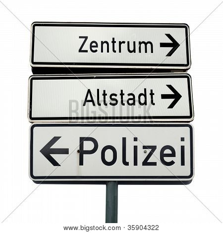 Niemiecki ruchu znak
