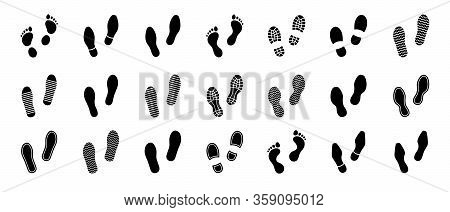 Set Human Footprintes
