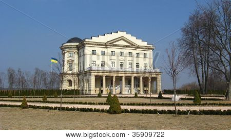 beautiful architectural ensemble of count Rozumovsky in Baturin town