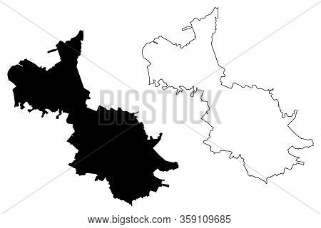 Bryansk City (russian Federation, Russia) Map Vector Illustration, Scribble Sketch City Of Bryansk M