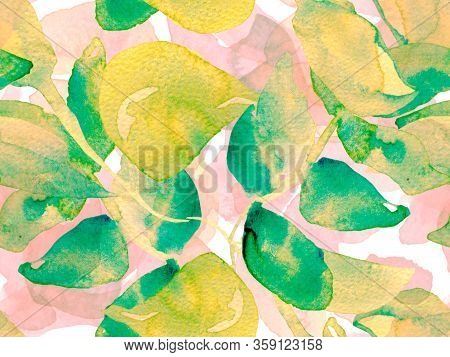 Summer Blossom Background. Botanical Floral Illustration. Exotic Swimwear Design. Hawaii Aquarelle P