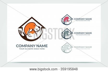 Pets Care Modern Abstract Logo Design. Modern Editable Logo Design. Vector Graphic Illustration