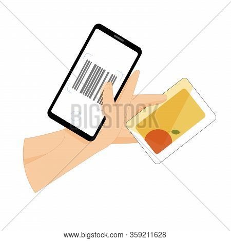 Hands With Phone Scan Code Map App