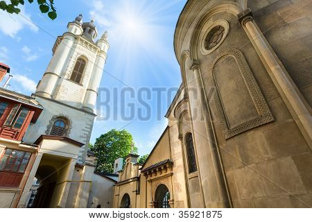 Arménské církve ve Lvově City (Ukrajina)