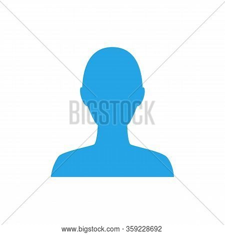 Anonymous Gender Neutral Face Avatar. Incognito Head Silhouette.