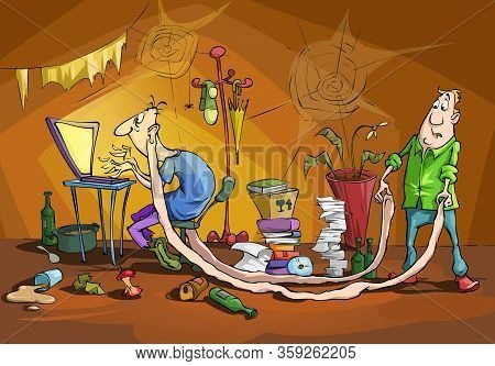 Guy Working For A Long Time On The Computer Alone Computer Addiction