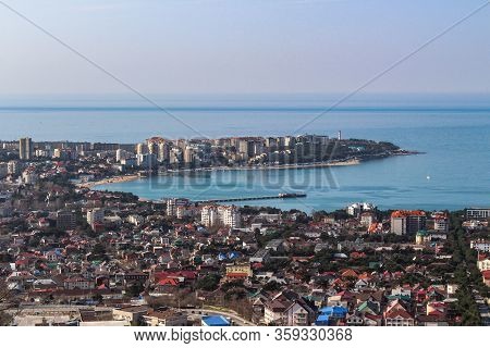 View Of The City Center And The Bay From The Mountains