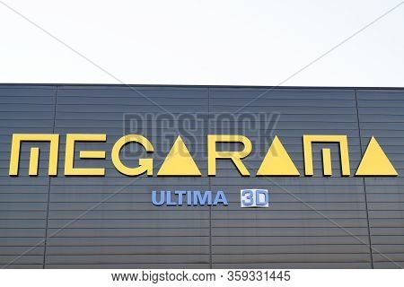Bordeaux , Aquitaine / France - 11 25 2019 : Movie Theater Megarama Modern High-tech Cinema Movie Th