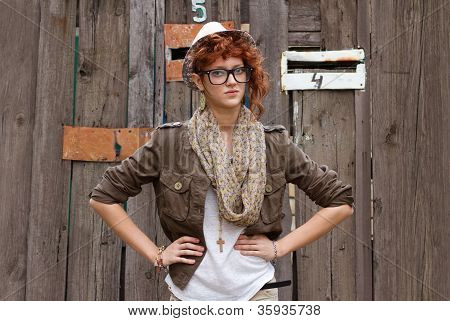 Displeased Hipster Girl