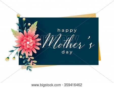 Happy Mothers Day Background With Mother And Child
