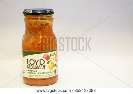 Torrevieja, Valenciana, Spain - Apr 04 2020 : Jar Of Loyd Grossman Tomato And Chargrilled Vegetables