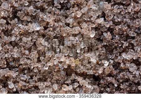 Extreme Closeup (5x) Of An E Horizon Of A Podzol Or Spodosol Formed Of Glacial Till. This Is An Eluv