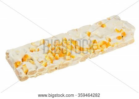 Tasty Appetizing Turon On A Plate On A White Background