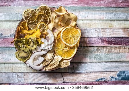 Sweet Pure Fruit Pastille. Natural Sweets From Dried Berries And Fruits. Useful Sweetness Is Pastill