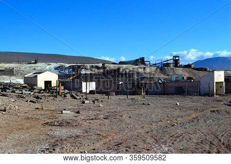 Industrial Plant Where The Sulfur Was Processed Before Being Transferrer To The Caipe Train Station.