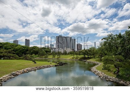Springtime In Shinjuku Gyoen National Garden In Tokyo, Japan