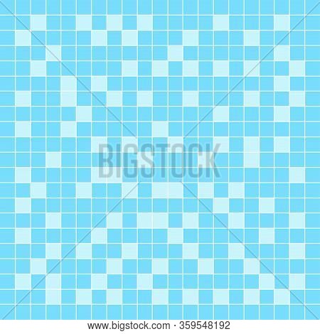Tile Mosaic Light Blue Pattern For Square Wall Background, Modern Square Mosaic Grid Pattern For Dec
