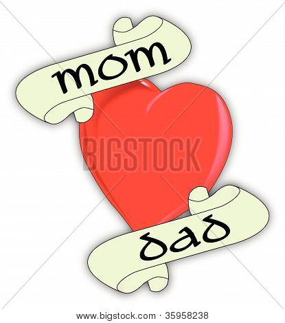 Mom And Dad Heart