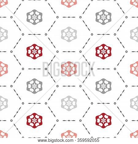 Modern Geometric Seamless Pattern For Design, Wrapping Papers, Vibrant Colored Background With Fancy