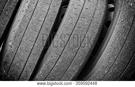 Competition Of Truck Wheels, Wheels Detail Used In A Competition Truck