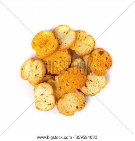 Crunchy Croutons, Bruschetta Crackers, Rusks Or Small Fried Bread
