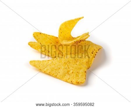 Corn Chips, Nachos Chips, Maize Snack, Corn Crisps Or Totopos