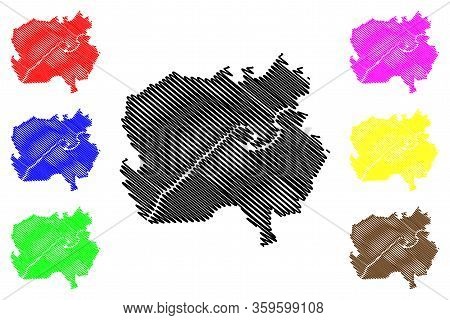 Valmiera City (republic Of Latvia, Administrative Divisions Of Latvia, Republican Cities) Map Vector