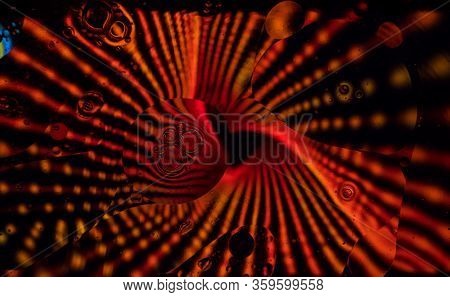 Space Or Planets Universe Cosmic Abstract Background. Abstract Molecular Sculpture. Water Bubbles. M