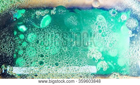 Space Or Planets Universe Cosmic Abstract Background. Abstract Molecular Sculpture. Water Bubbles. M